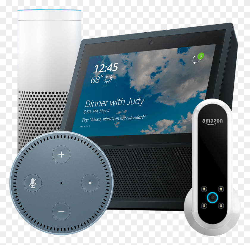 889x874 Amazon Echo Smart Speaker С Экраном, Мобильный Телефон, Телефон, Электроника Hd Png Скачать