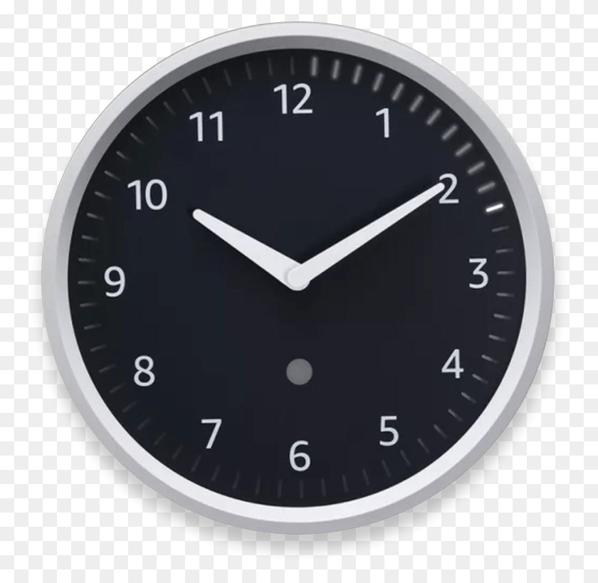 757x759 Amazon Echo Wall Clock Clock Analog Kod Html, Analog Clock, Clock Tower, Tower HD PNG Download