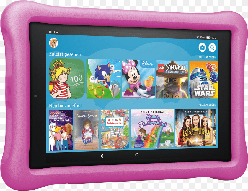 Amazon Fire Hd 8 Kids, Computer, Electronics, Tablet Computer, Person Transparent PNG