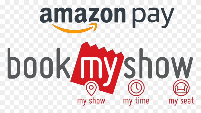 855x455 Descargar Png Amazon Pay Bookmyshow Offe Bookmyshow, Cartel, Anuncio, Flyer Hd Png