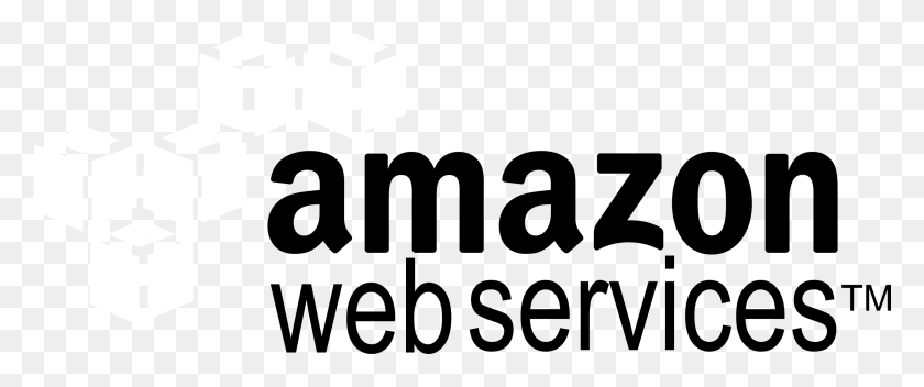 2400x901 Amazon Web Services Logo Blanco Y Negro, Rubix Cube, Gris Hd Png