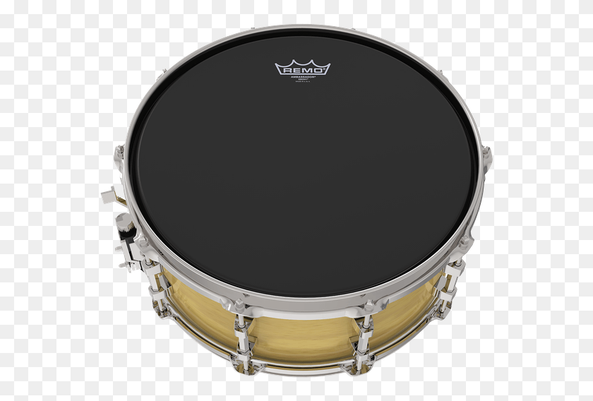 562x508 Ambassador Ebony Image Remo Snare Drum, Percussion, Musical Instrument, Helmet HD PNG Download