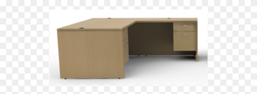 519x247 Amber Series L Shape Desk Set By Cherryman Desk Side View Transparent, Furniture, Table, Reception HD PNG Download