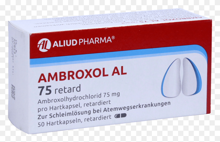 1001x620 Ambroxol Al 75 Retard Box, Text, Paper, Symbol HD PNG Download