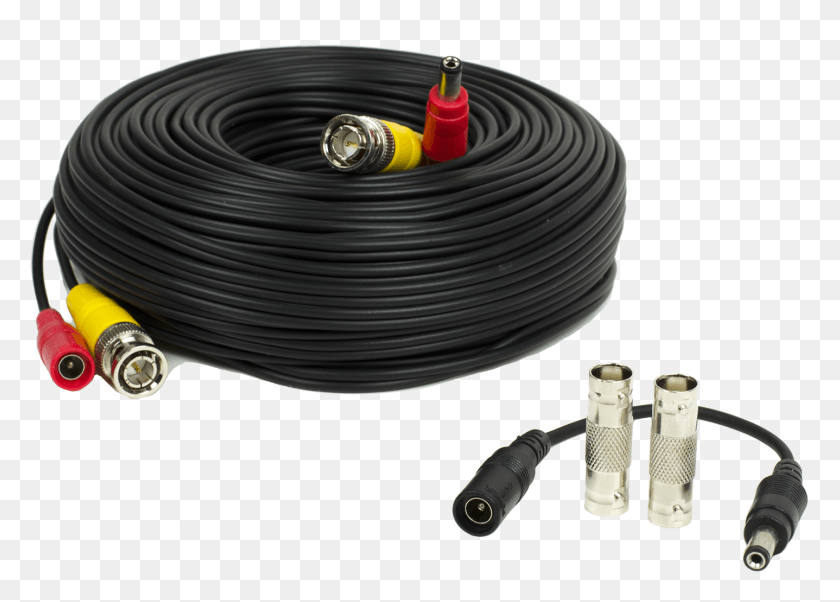 1437x999 Amcrest 100 Feet Pre Made All In One Siamese Bnc Video Cctv Cable, Hose HD PNG Download
