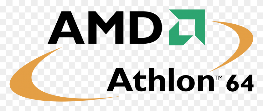 2191x832 Amd Athlon 64 Processor 01 Logo Transparent Advanced Micro Devices, Axe, Tool, Symbol HD PNG Download