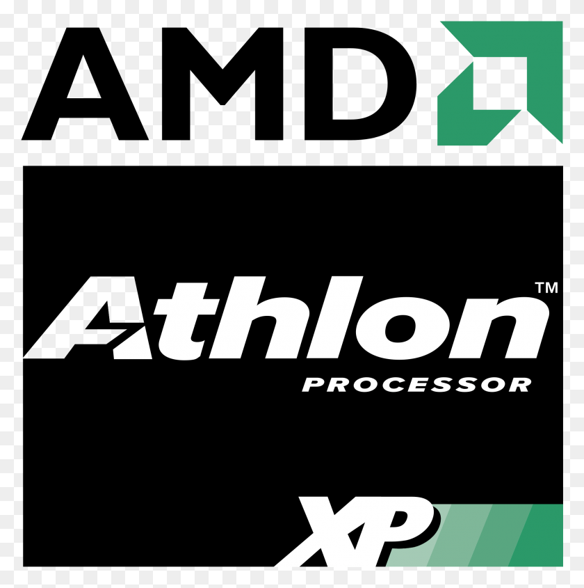 1945x1959 Amd Athlon Xp Processor Logo Transparent Amd Athlon Xp 3000 Logo, Symbol, Text, Trademark HD PNG Download