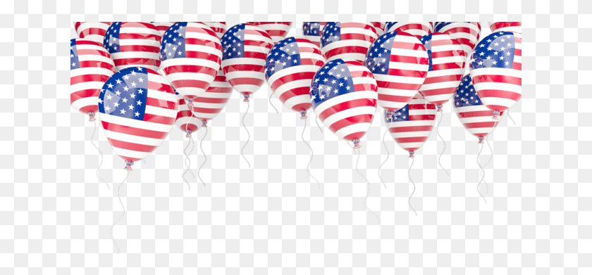 641x331 America American Flag Balloon, Ball, Person, Human HD PNG Download