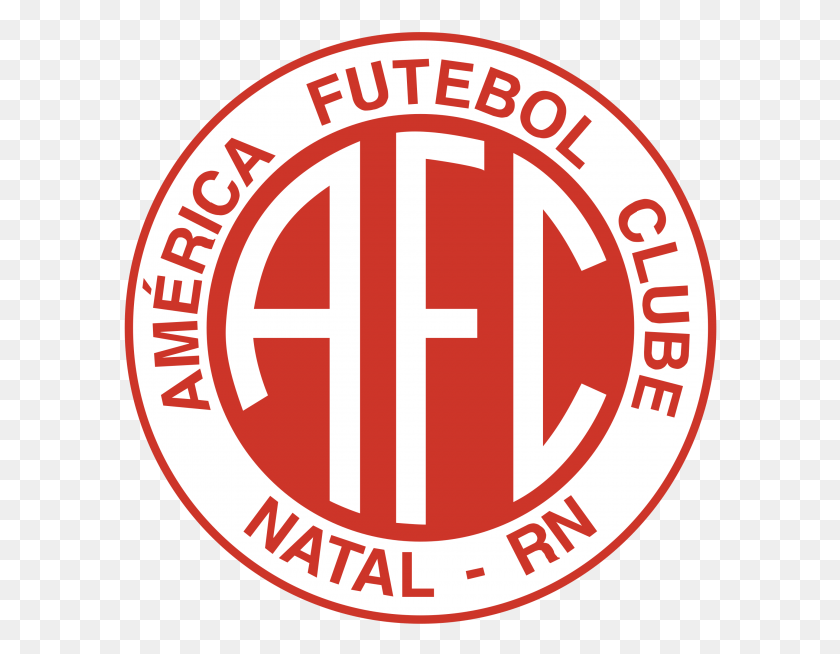 594x594 America Futebol Clube De Natal Rn Logo Circle, Symbol, Trademark, Label HD PNG Download