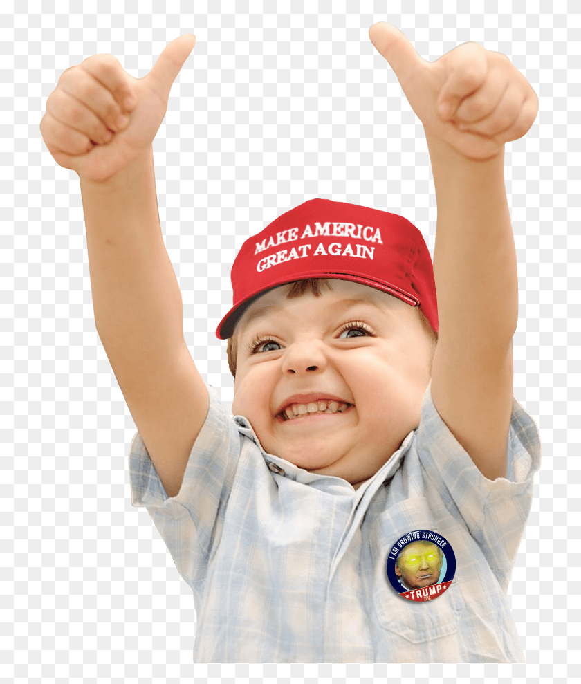 728x929 America Greatag Trump Donald Trump Cóctel I Kids Baby Thumbs Up, Ropa, Vestimenta, Gorra De Béisbol Hd Png