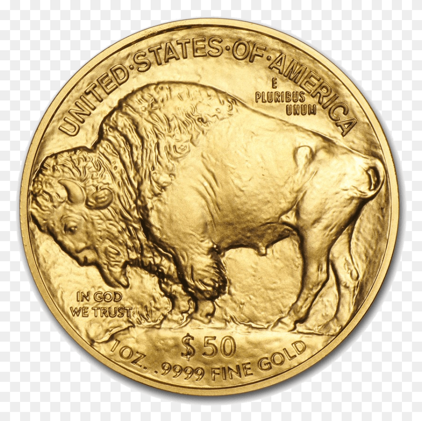 835x833 Золотая Монета Американский Буйвол 1 Унция Золотая Монета Американский Буйвол 2018, Деньги, Лев, Дикая Природа Hd Png Скачать