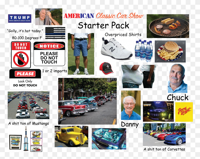 3261x2550 American Classic Car Show Starter Pack ... Not HD PNG Download