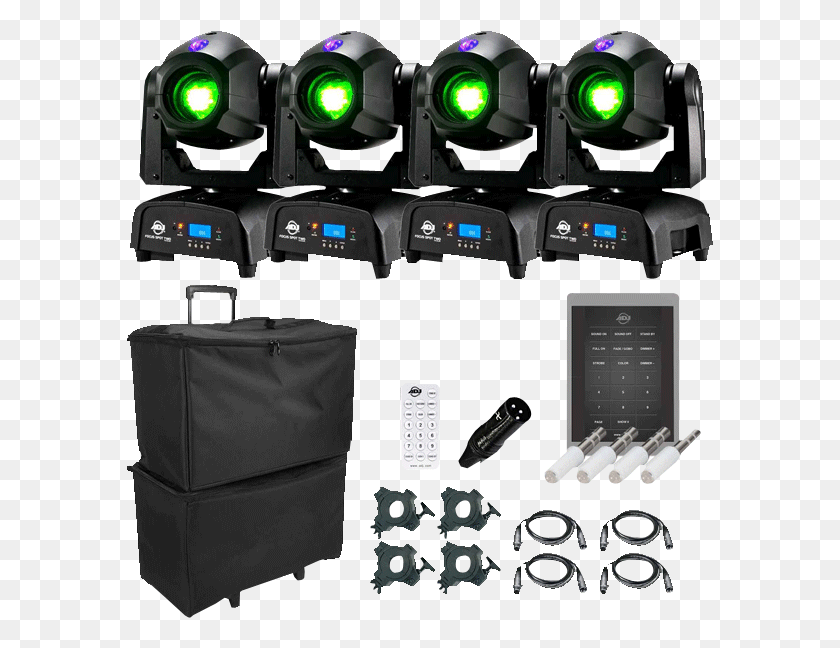 587x588 American Dj Focus Spot Two High Powered 75w Led Moving Bag, Camera, Electronics, Projector HD PNG Download