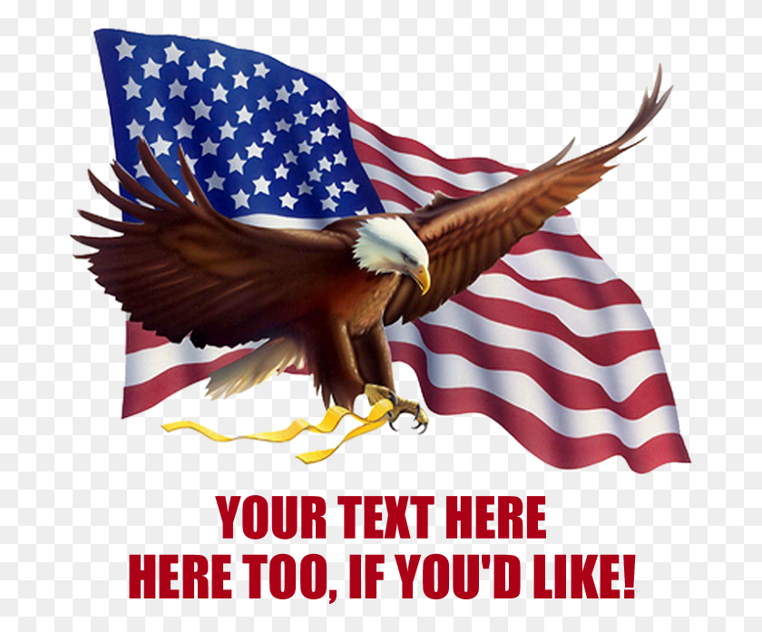 687x637 American Flag Eagle American Dream Eagle, Flag, Symbol, Bird HD PNG Download