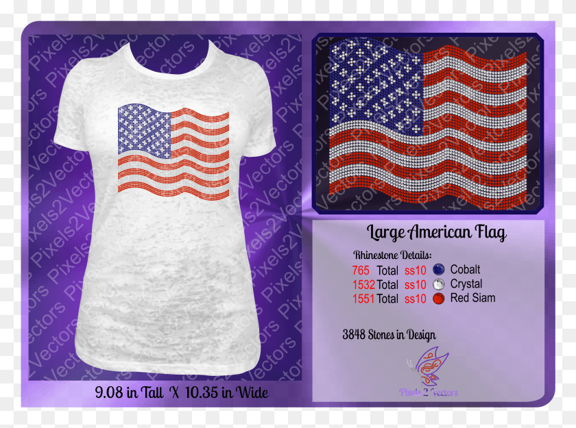 2015x1462 American Flag Large Rhinestone Design Digital Flag Of The United States, Clothing, Apparel, Symbol HD PNG Download