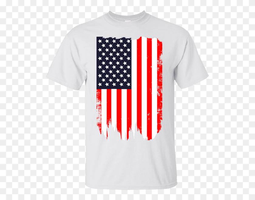 543x599 American Flag Usa Gildan Ultra Cotton T Shirt Kennedy Space Center, Clothing, Apparel, T-shirt HD PNG Download