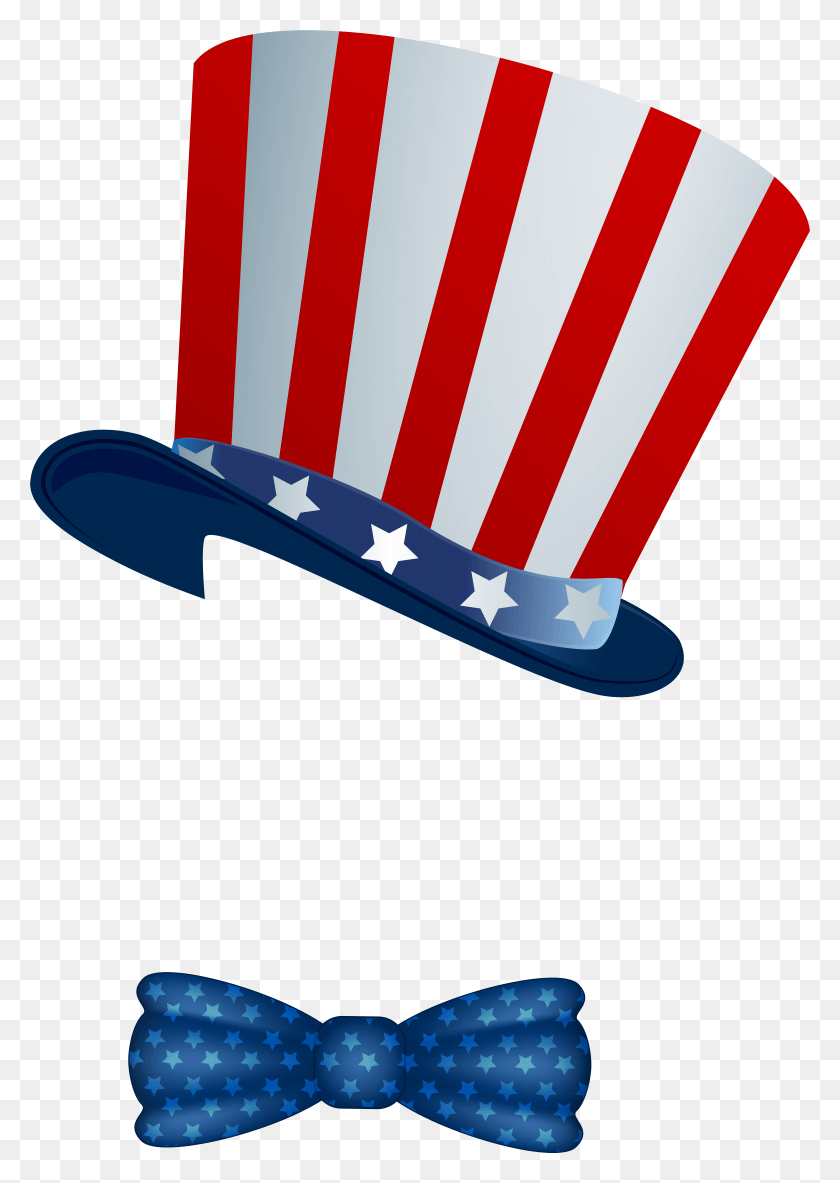 5456x7861 American Hat And Bowtie American Hat Transparent Background, Symbol, Logo, Trademark HD PNG Download