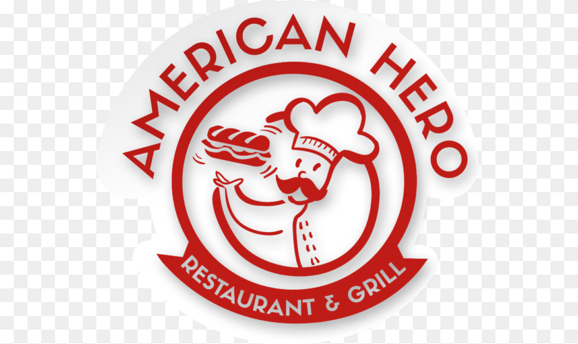 564x501 American Hero Restaurant Restaurant Logo In, Food, Ketchup, Emblem, Symbol Transparent PNG