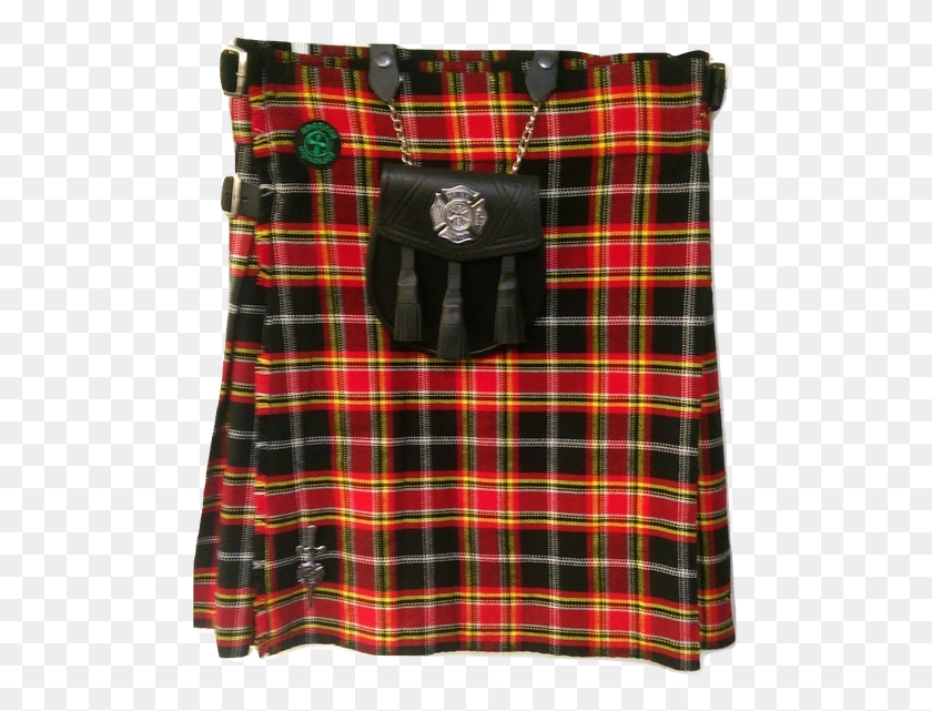 493x581 American Highlander Firefighter Memorial Kilt Package Tartan, Clothing, Apparel, Skirt HD PNG Download