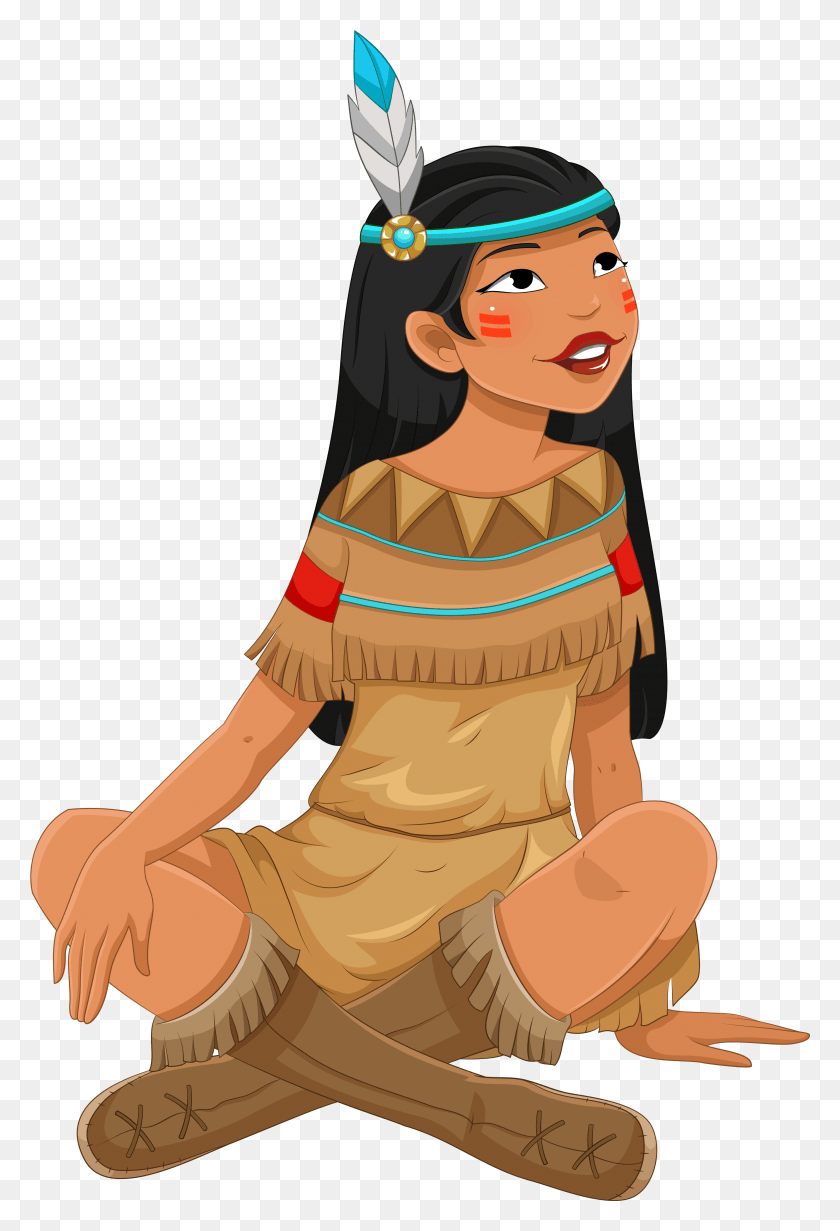 2663x4001 American Indian Native American Girl Clipart, Person, Human, Clothing HD PNG Download