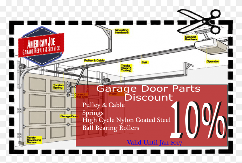 850x551 American Joe Garage Repair 10 Percent Off Garage Parts House Cleaning Coupon Templates, Label, Text, Advertisement HD PNG Download