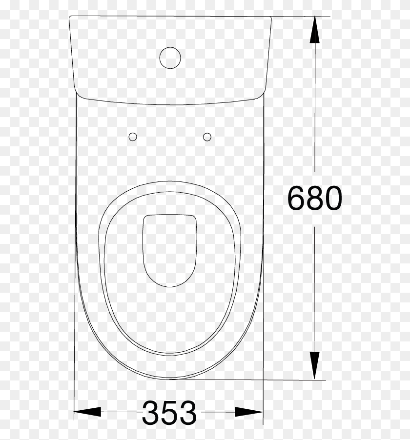 560x842 American Standard Cygnet Cc Btw Back Inlet Toilet Suite Circle, Electronics, Shooting Range, Stereo HD PNG Download