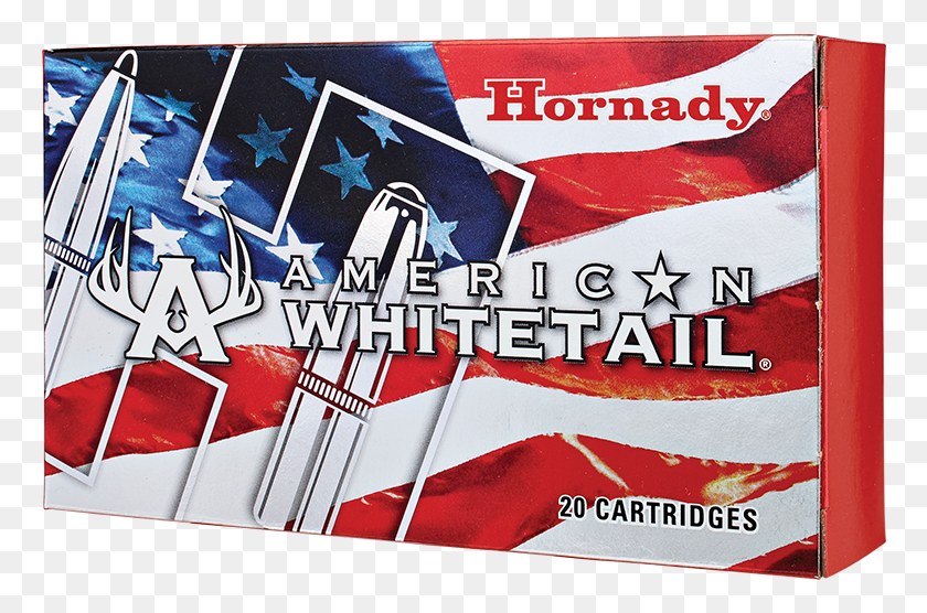 766x496 American Whitetail Hornady American Whitetail 30, Text, Banner, Label HD PNG Download