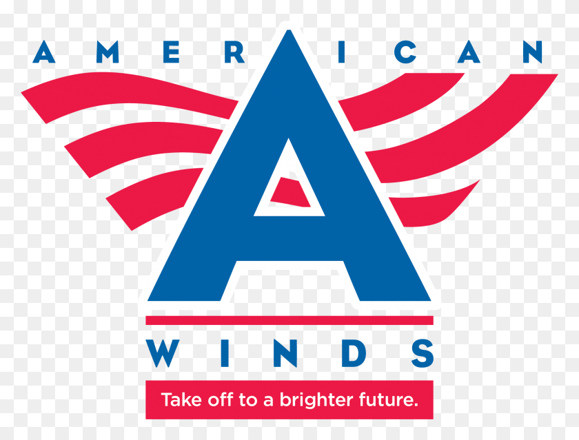 1728x1284 American Winds Logo Graphic Design, Triangle, Poster, Advertisement HD PNG Download