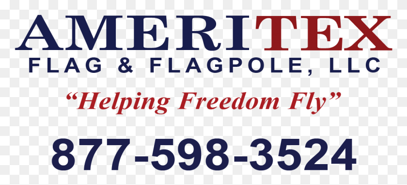 1078x444 Ameritex Flag Amp Flagpole Llc, Text, Alphabet, Number HD PNG Download