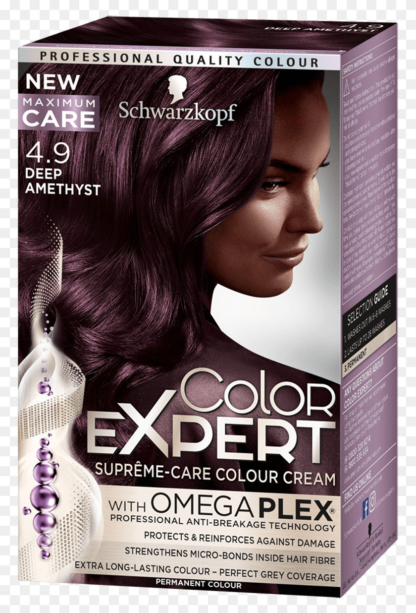 769x1176 Amethyst Hair Color Colors Expert Schwarzkopf Color Expert Dark Violet, Magazine, Poster, Advertisement Descargar Hd Png