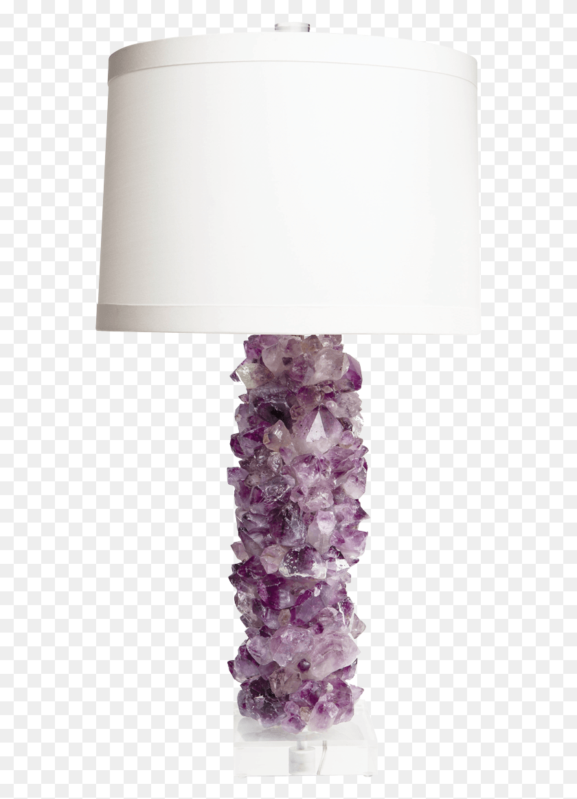 563x1102 Amethyst Lamp Lampshade, Crystal, Table Lamp, Wedding Cake HD PNG Download