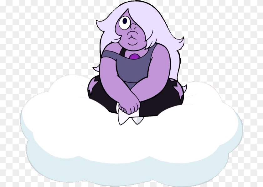 Amethyst On Cloud Steven Universe Cloud, Baby, Person, Face, Head Clipart PNG