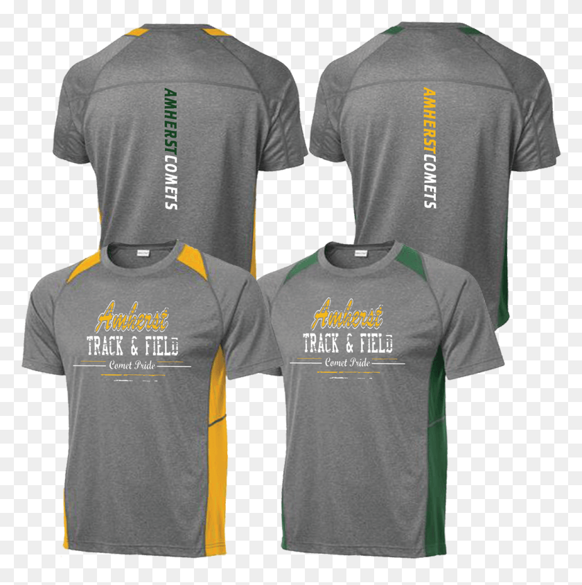 1099x1105 Amherst Comets Colorblock Tee Active Shirt, Clothing, Apparel, Person Descargar Hd Png