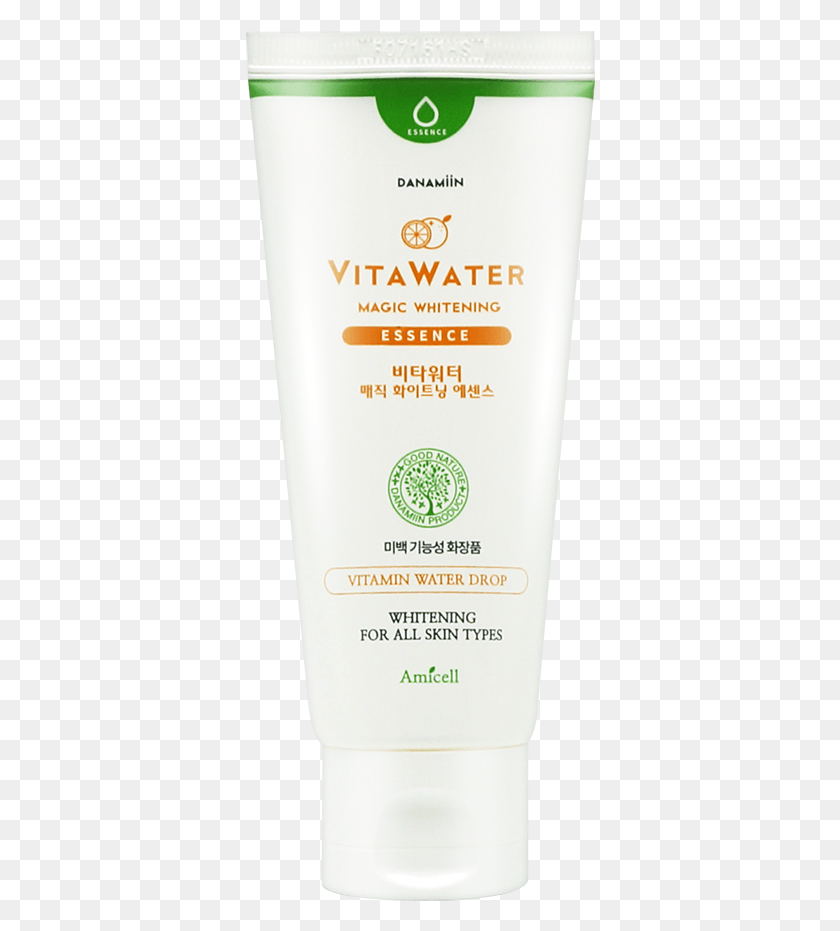 350x871 Amicell Danamiin Vitamin Water Vita Water Magic Whitening Essence, Sunscreen, Cosmetics, Bottle HD PNG Download