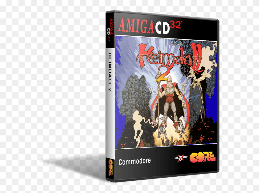 588x567 Descargar Png Amiga Cd32 Heimdall 2 Carátula O Caso De Chuck Rock, Cartel, Anuncio, Persona Hd Png