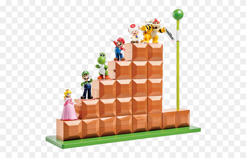 532x480 Descargar Png / Pantalla De Nivel Final De Amiibo, Super Mario, Dulces, Comida Hd Png