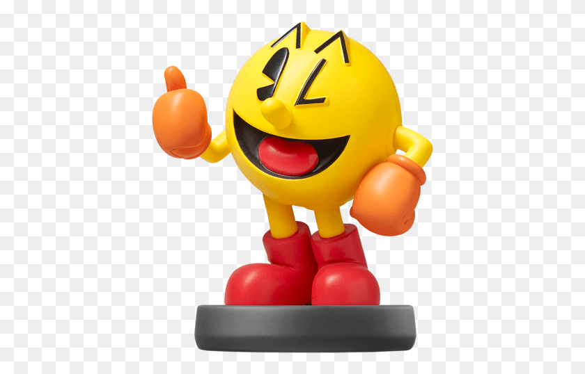 405x478 Amiibo Pac Man Smash V1 Super Smash Bros Pac Man Amiibo, Игрушка Hd Png Скачать