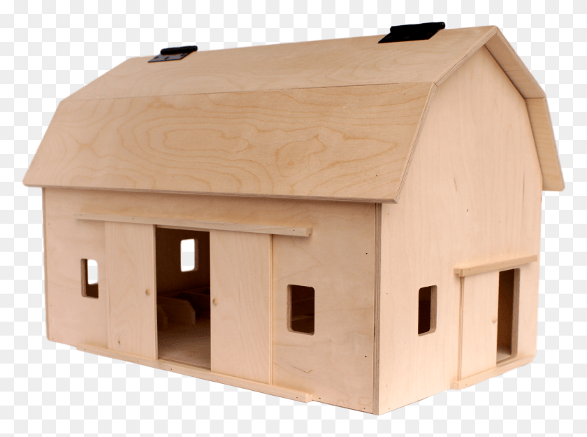 2320x1681 Amish Made Toy Wooden Hip Roof Barn Log Cabin, Wood, Plywood, Mailbox HD PNG Download