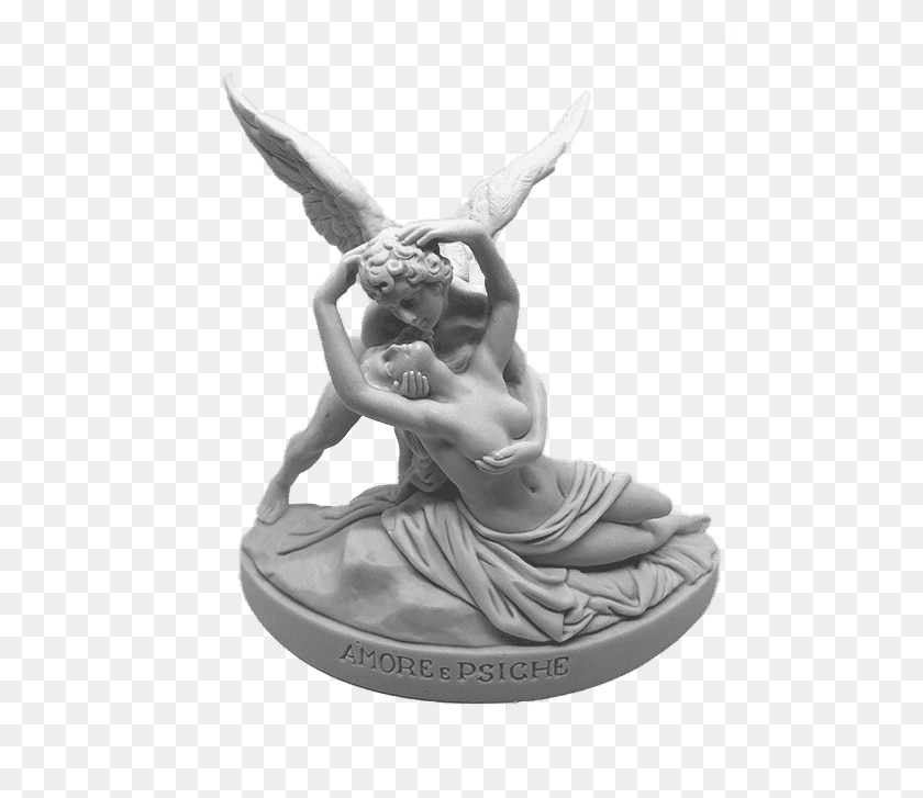 500x667 Amore E Psiche Cupid And Psyche Statue, Sculpture, Person HD PNG Download