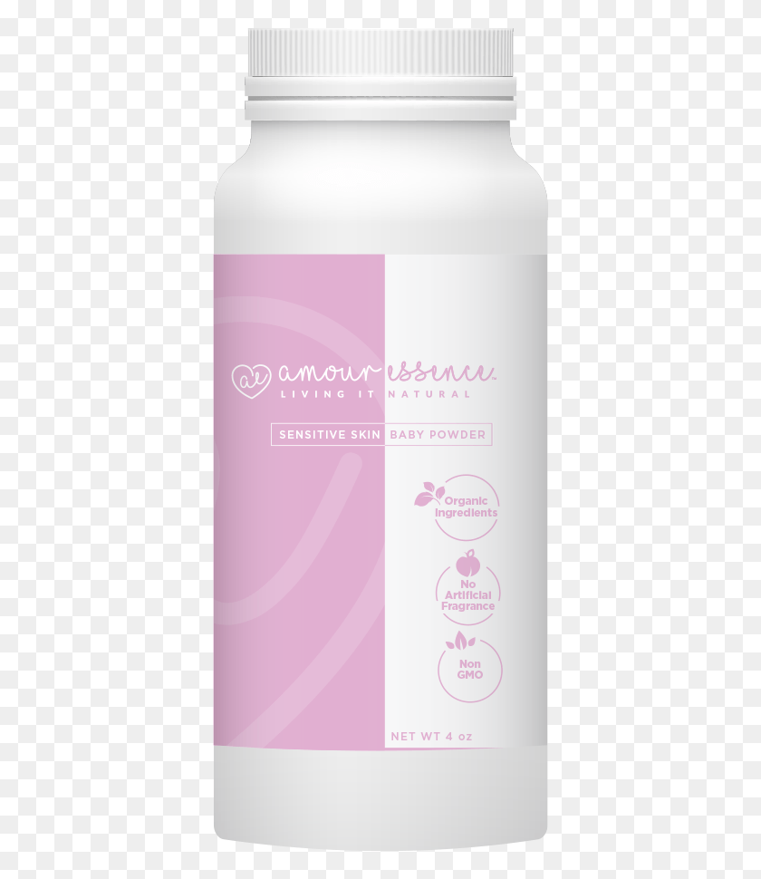 371x910 Amour Essence Sensitive Skin Baby Powder Bottle, Advertisement, Poster, Flyer HD PNG Download