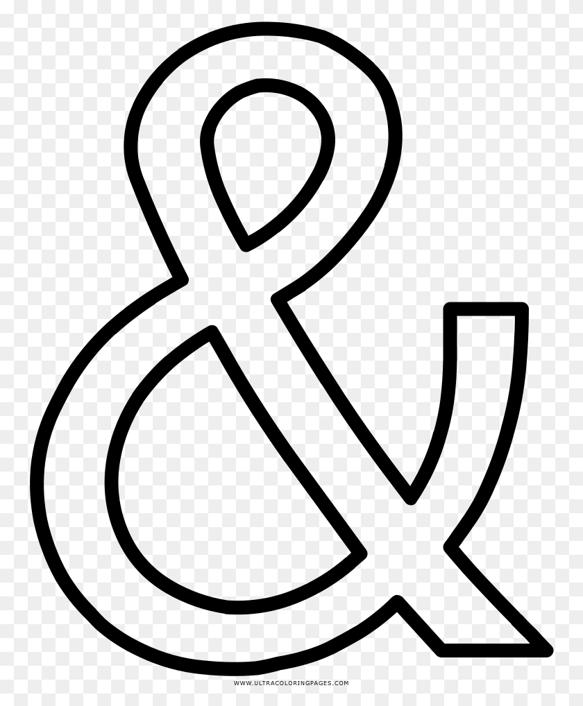 756x958 Ampersand Coloring, Gray, World Of Warcraft HD PNG Download