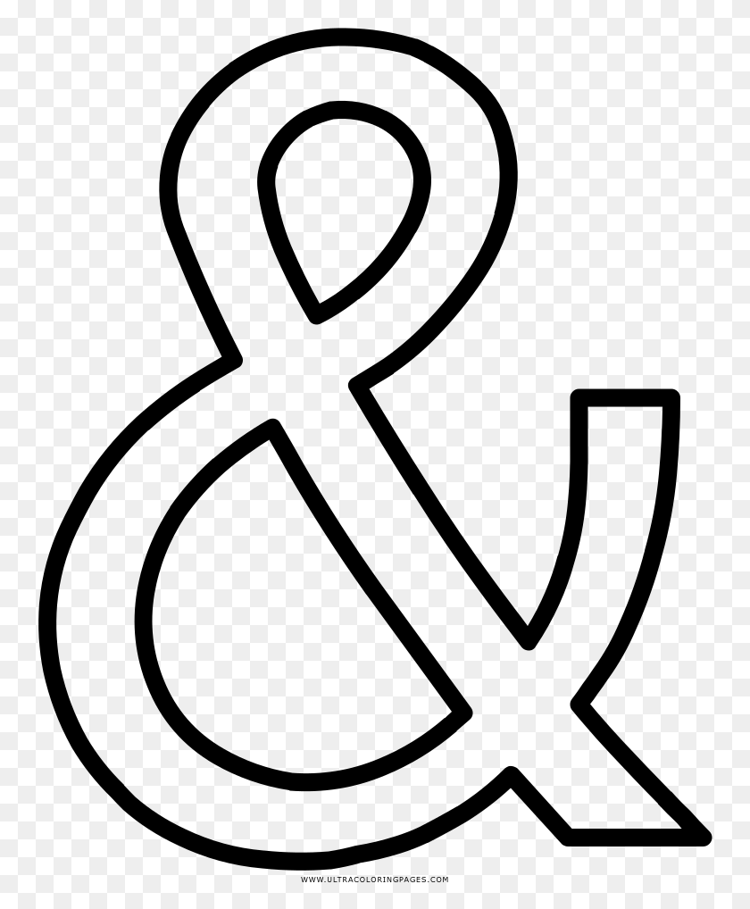 756x958 Ampersand Coloring, Gray, World Of Warcraft Hd Png