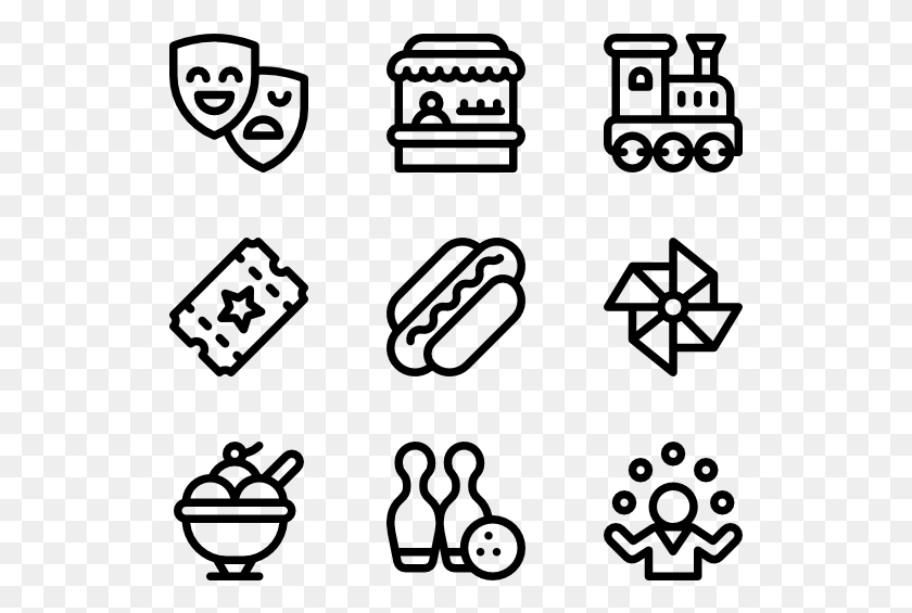 529x505 Amusement Park Bakery Icons, Gray, World Of Warcraft HD PNG Download