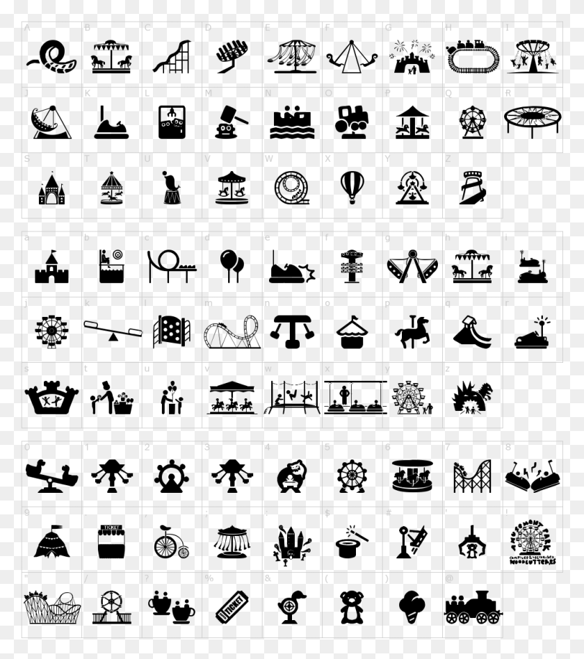 992x1130 Amusement Park Font Easy Drawings Of Agriculture, Text, Number, Symbol HD PNG Download