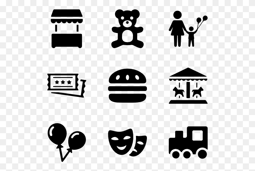 529x505 Amusement Park Icon Contact, Gray, World Of Warcraft HD PNG Download