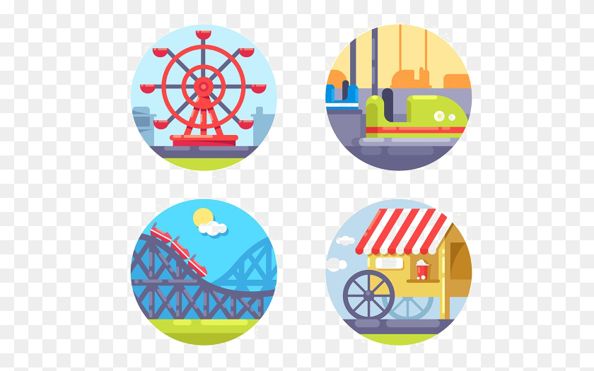 497x465 Amusement Park Picture Amusement Park Icon, Logo, Symbol, Trademark HD PNG Download