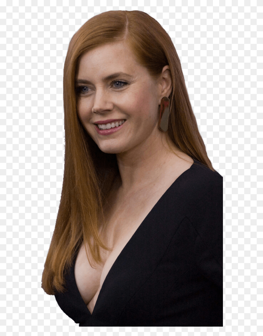 584x1013 Amy Adams Party Dress Side View Down Blouse Of Red Heads, Face, Person, Clothing HD PNG Download