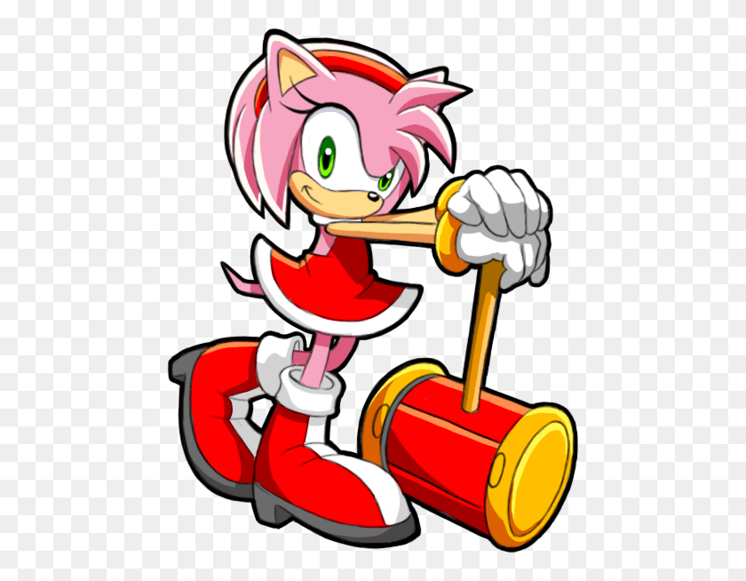 465x594 Amy Rose Nintendo Ds Sonic Chronicles The Dark Brotherhood, Hand HD PNG Download