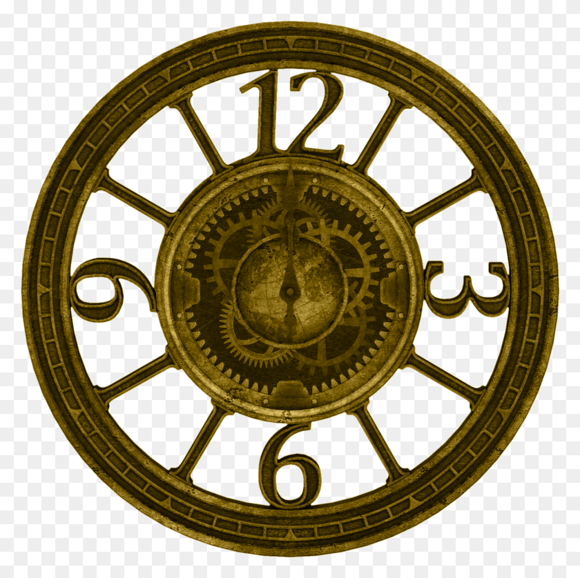 1421x1418 Una Abundancia De Relojes, Engranajes, Clústeres Y Esfera De Reloj Steampunk, Reloj, Lámpara, Lámpara Hd Png