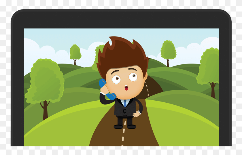 770x479 An Affordable And Friendly Mac Crm Platform That Will Cartoon Road With Hills, Vegetation, Plant, Outdoors HD PNG Download